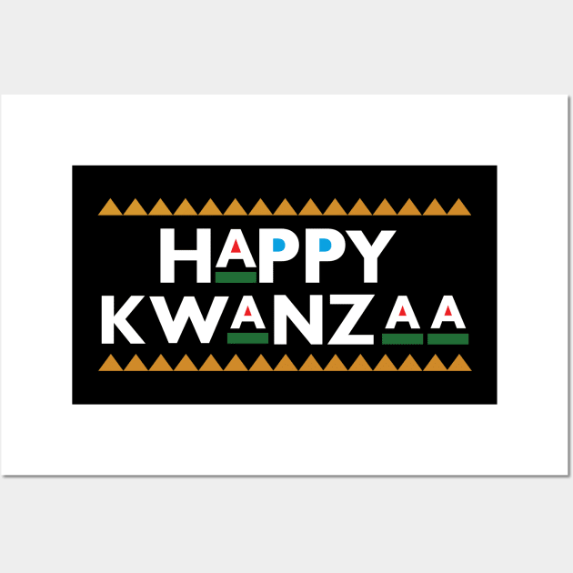 Happy Kwanzaa 90s Retro Wall Art by blackartmattersshop